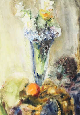 Забелина Александра Леонидовна. Левкои и нарциссы в высокой рюмке 